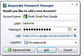 Kaspersky Password Manager