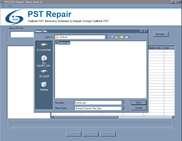 pds pst repair