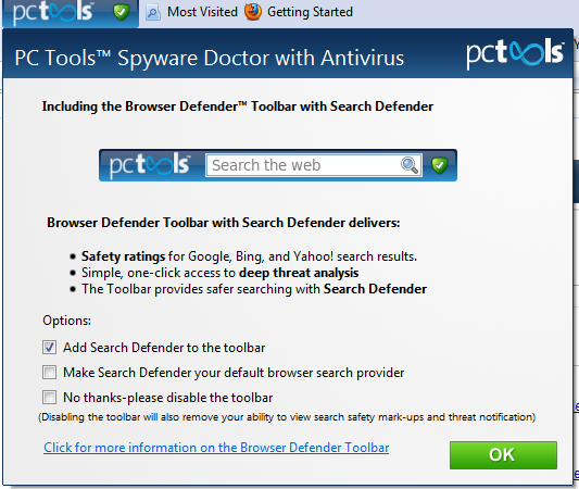 Spyware Doctor with Antivirus Browser Defender