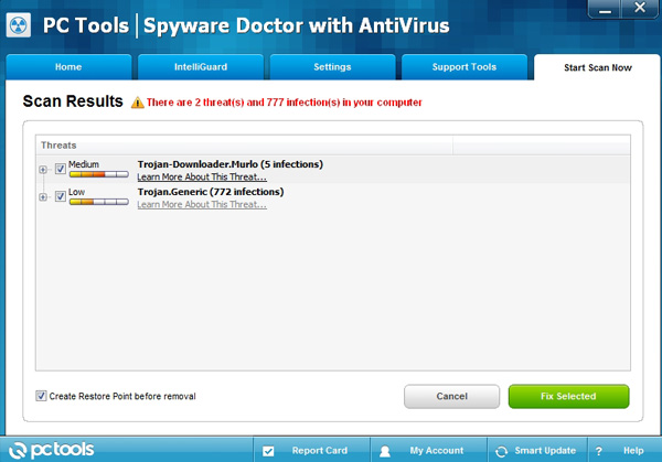 Spyware Doctor with Antivirus Scan