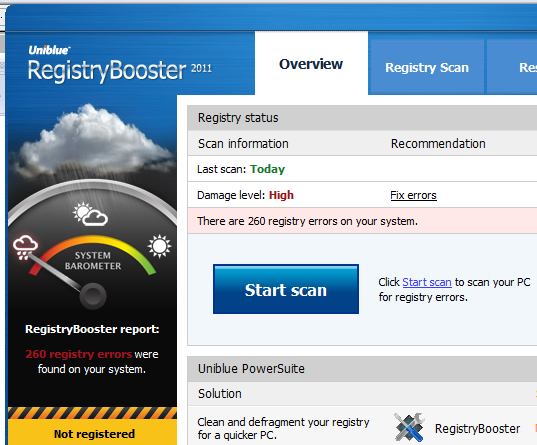 Registry Booster Scan
