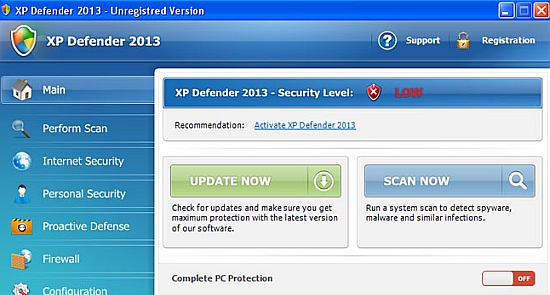 XP Defender 2013 