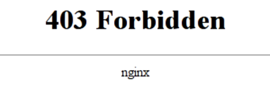 Correct 403 Forbidden HTML Error