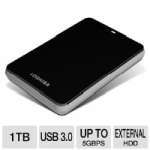 Toshiba Canvio 3.0 Portable 1TB USB 3.0 HDD