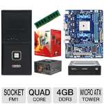GIGABYTE GA-A55M-DS2 FM1 4GB QUAD CORE Bundle