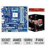 GIGABYTE GA-F2A85XM-D3H FM2 APU 4GB MEMORY Bundle