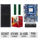 GIGABYTE GA-A55M-DS2 FM1 8GB TRIPLE CORE Bundle