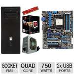 Asus FM2 F2A85-V Pro 4GB Quad Core Bundle