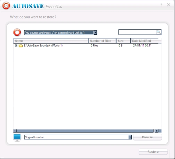 Autosave Essentials Review restore