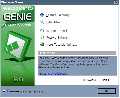 Genie Backup Manager Intro
