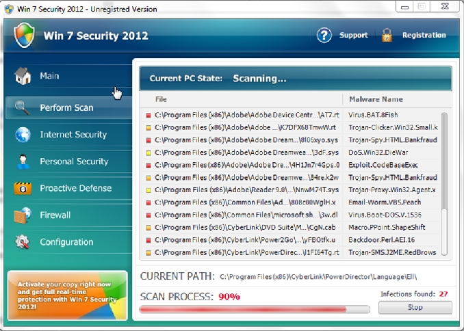 Win 7 Security 2012